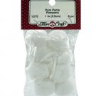 White Crafting Pompoms