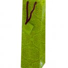 bottle gift bag green