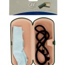 Green Eyeglass Case with Strap & Cloth