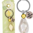 He Loves Me Daisy Petal Acrylic Key Chain
