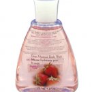 Travel size strawberry scented body wash