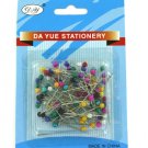 Push pins with metallic heads