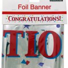 Congratulations Foil Party Banner