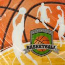16 pack team sports basketball lunch napkins 12 7/8 x 12.75
