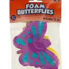 Foam Butterflies with Glitter