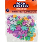 Foam Groovy Daisy Glitter Stickers