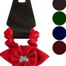 Butterfly Ruffle Flower Bow Accent Hair Twister