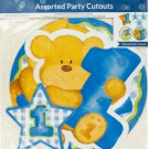 Blue Boy First Birthday Party Cutouts