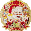 16" Glitter Santa Wall Decoration