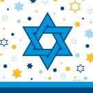 Stars of Hannukah Plastic Tablecover