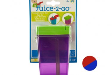 Juice-2-Go Reusable Juice Box with Straw