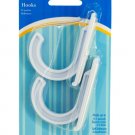 Multi-Use White Plastic Self-Adhesive Hooks