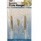 Small Brass-Plated Decorative Plate Hanger