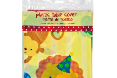 Zoo Jungle Plastic Table Cover