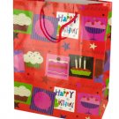 Medium Red Happy Birthday Gift Bag