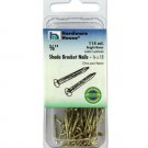 Shade bracket nails, bright brass, package of 114