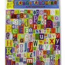 Large set die-cut letter stickers