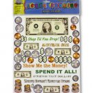 Money stickers for scrapbooking