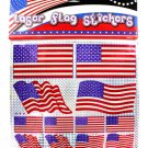 American flag laser stickers