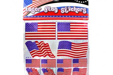 American flag laser stickers