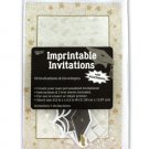 imprintable invitations 10 per pack 8 1/2 in x 5 1/2 beige w