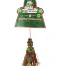 Holiday tassel ornament with gems, assorted designs