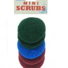 Mini round scrubbers, pack of 5