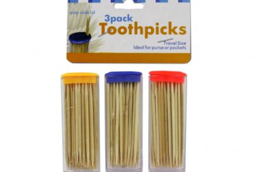 Travel Toothpick Containers with Toothpicks