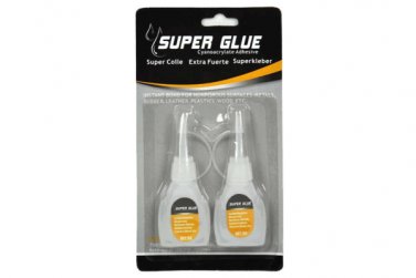 Super glue in bottle, pack of 2
