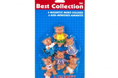 Bear magnets, pack of 6