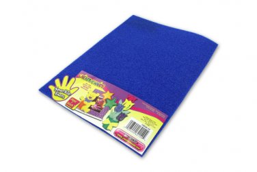 Blue sparkle adhesive foam craft sheet
