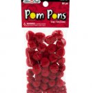 Red Craft Pompoms