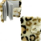 Fuzzy animal print notebook