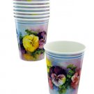 8ct 9oz pansies cups