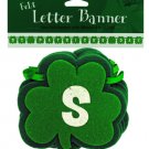 St. Patrick`s Day felt letter banner