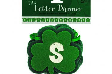 St. Patrick`s Day felt letter banner