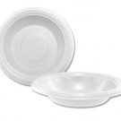 10 pack 7" white plastic bowls