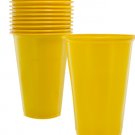 12 pack 12 oz yellow plastic cups