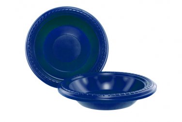 10 pack 7" blue plastic bowls