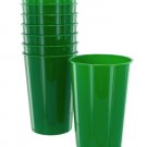 8 pack 9oz green plastic cups