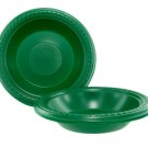 10 pack 7" green plastic bowls