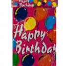 Happy birthday balloons tablecover