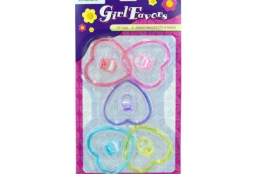 5pk heart bracelet/ring