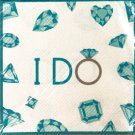 16 pack celebrate diamonds lunch napkins 12 7/8 x 12 3/4 in.