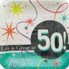 Life is Great at 50 Square Luncheon Plates Set