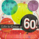 Life is Great at 60 Square Dinner Plates Set