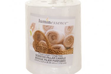 Fresh Linen Scented Pillar Candle