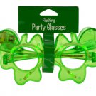 Shamrock Flashing Party Glasses