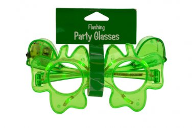 Shamrock Flashing Party Glasses