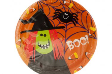 Spooky Friends Round Dinner Plates Set